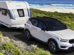 Hobby ontour caravan aan de kust