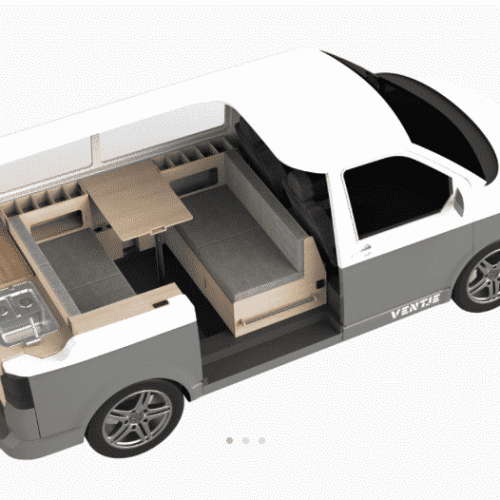 Buscamper Ventje is compact én heeft een flexibel interieur