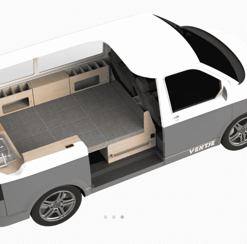 Buscamper Ventje is compact én heeft een flexibel interieur