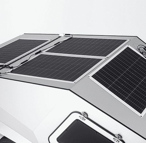 De Polydrop P17A is een hoekige teardrop voor elektrische trekauto