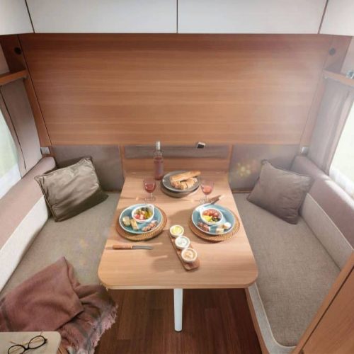 LMC Style 400 F: compacte caravan met een opklapbed