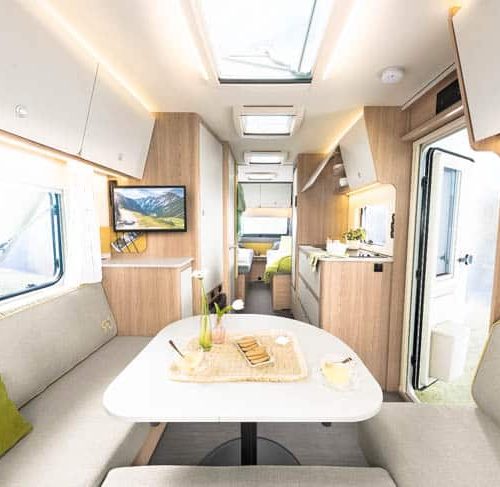 De Dethleffs Aero caravan is een heerlijk jubileummodel