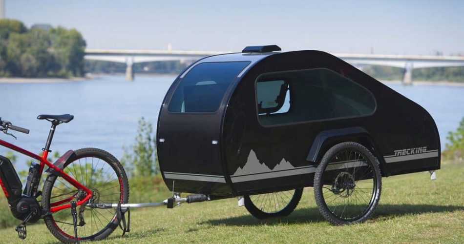 Electrificeren vezel walvis Mody fietscaravan is mini-teardrop voor achter de e-bike - Campingtrend