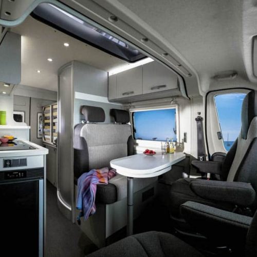 De Hymer Free 540 Blue Evolution Camper Van is compact, compleet en mooi