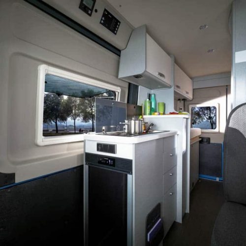 De Hymer Free 540 Blue Evolution Camper Van is compact, compleet en mooi