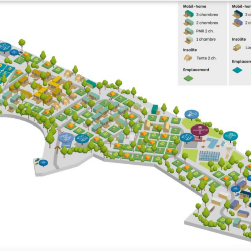 Camping La Citadelle Loches plattegrond