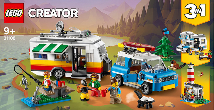 Lego Creator familievakantie decembercadeaus kamperen