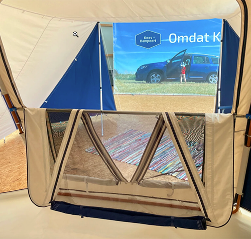 Kees Kampeert vouwwagen veranda