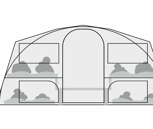 Cabanon vouwwagen plattegrond