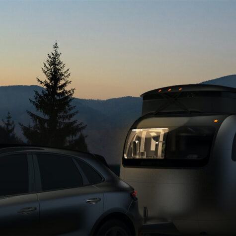 Airstream Studio F.A. Porsche Concept Travel Trailer.