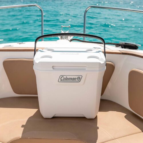 Coleman Xtreme Marine Wheeled Cooler.