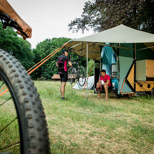 Fiets tenttrailer Stoerk