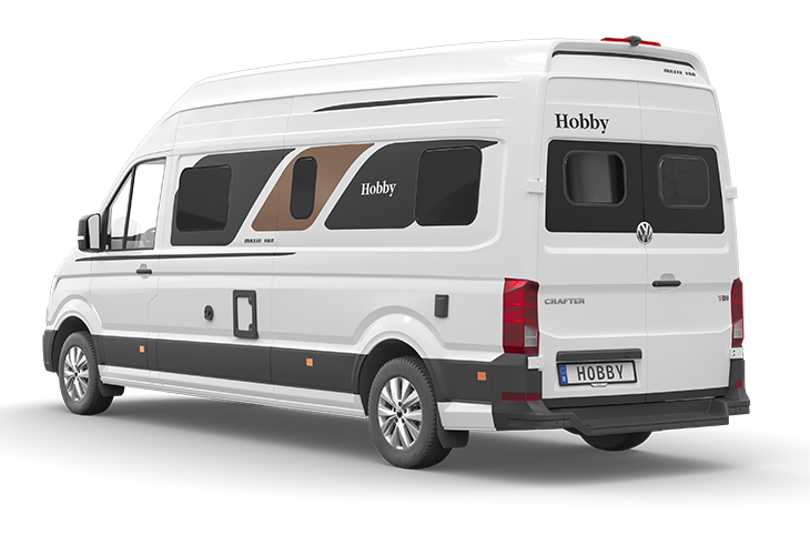 Hobby Maxia Van 680 DT exterieur achterzijde