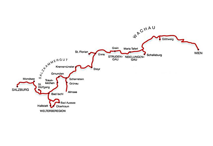 Kaart Romantikstrasse