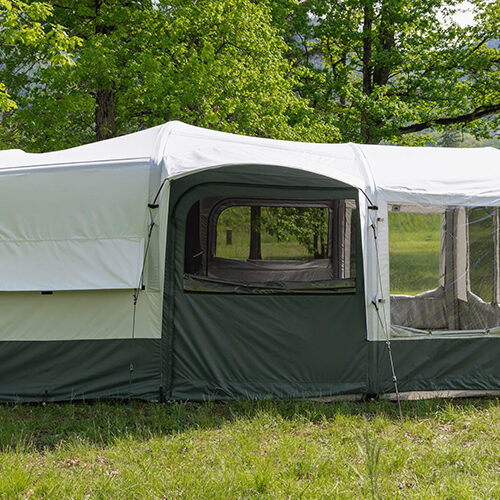 Vouwwagen Decathlon zijkant