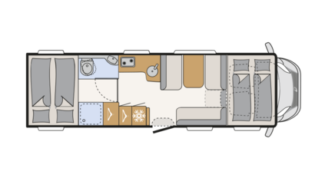 Plattegrond Dethleffs XL Family A 7872-2