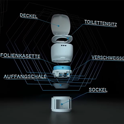 Cleanflex toilet