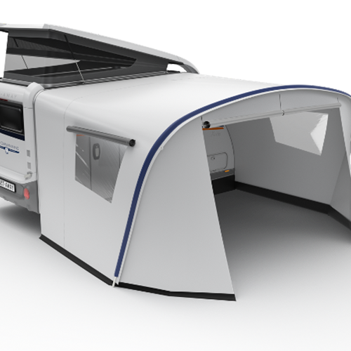 X10T voortent halfopen