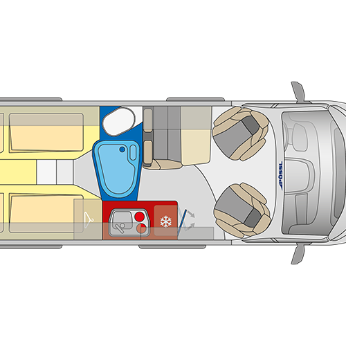 Pössl Roadstar 600 L plattegrond