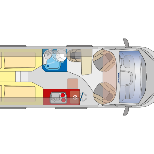 Pössl Summit Shine 600L plattegrond