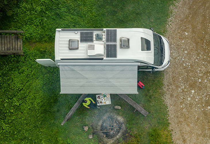 Camper zonnepanelen