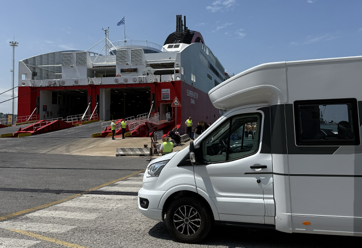 Camper boot Griekenland