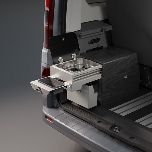 Renault Trafic Escapade spoelbak open