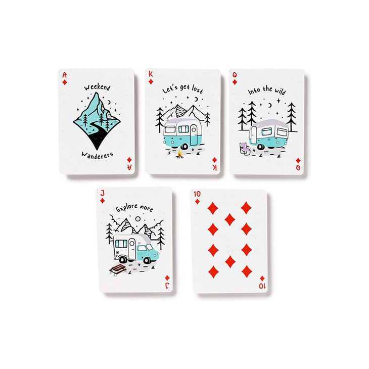 Speelkaarten kamperen