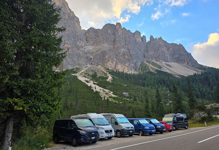 Dolomieten wildkamperen