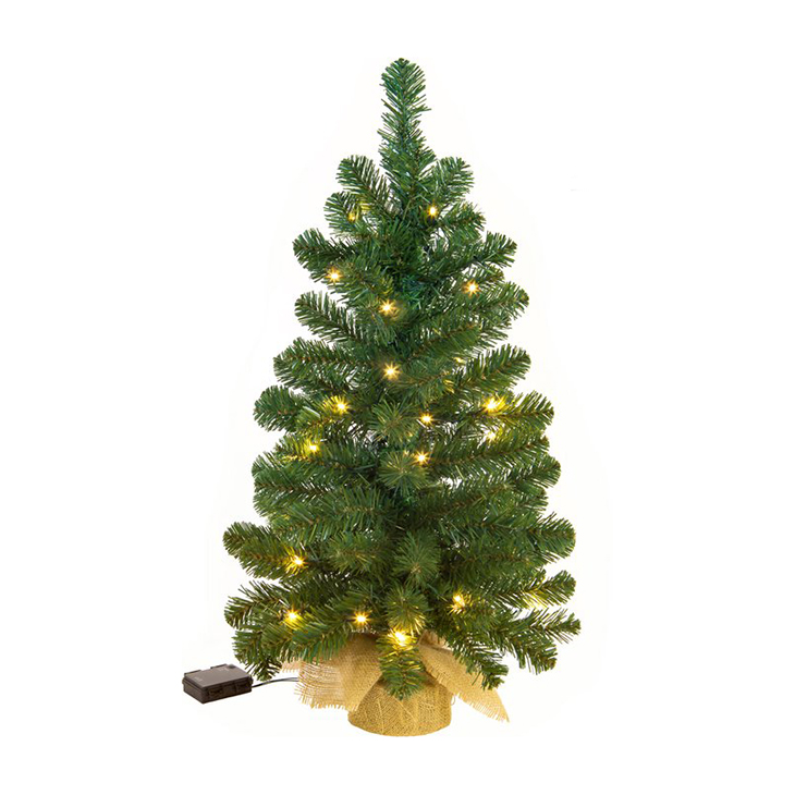 Kerstboom met lichtjes