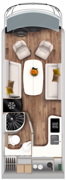 Le Voyageur Héritage LVXH 6.9 LF plattegrond Le Voyageur Héritage LVXH 6.9 LF plattegrond