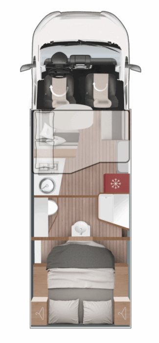 Roller Team Kronos 266 TL plattegrond