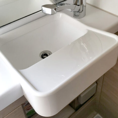 Opzetwastafel camper