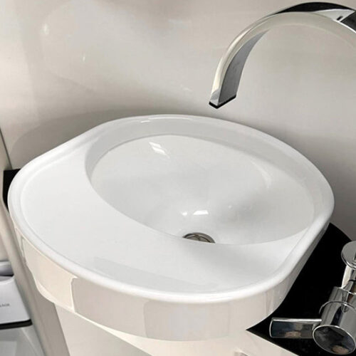 Opzetwastafel camper