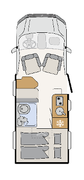 Dethleffs Globebus Performance T16 4x4 plattegrond