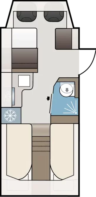 Kabe Novum Traq 750 LGB plattegrond