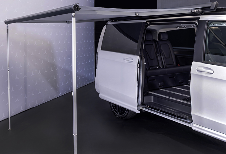 De luifel van de Mercedes-Benz Marco Polo 2026 is vernieuwd