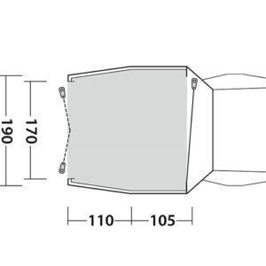 Outwell Dune SUV plattegrond