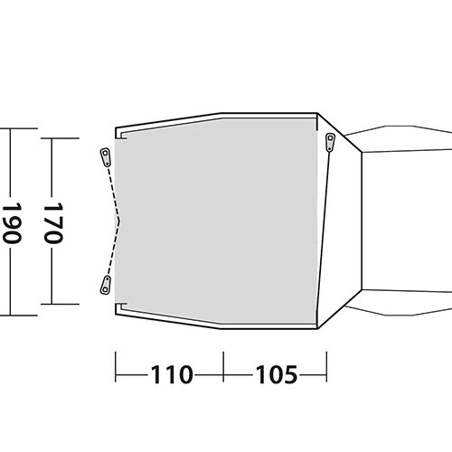 Outwell Dune SUV plattegrond