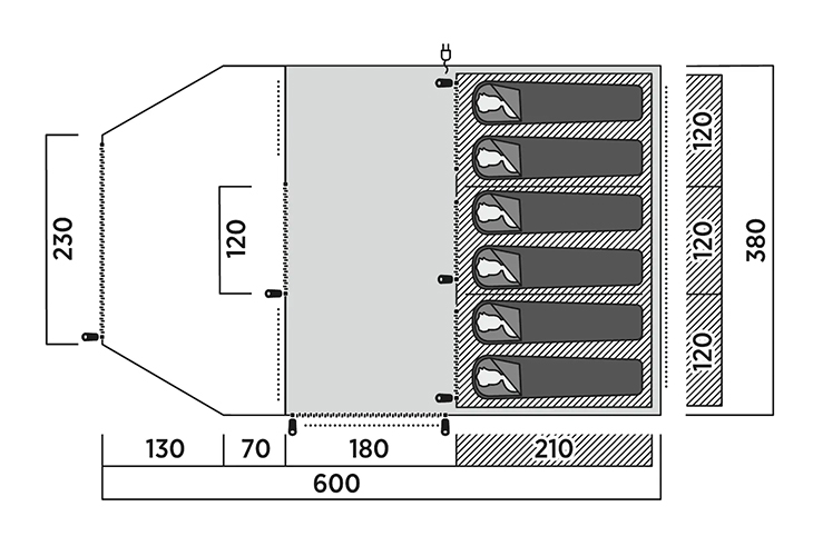 Kullen 6 Air plattegrond