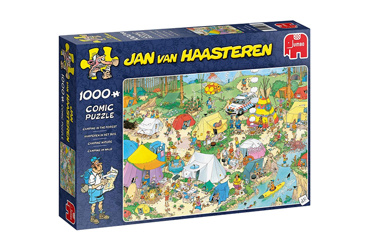 Jan van Haasteren: Kamperen in het bos
