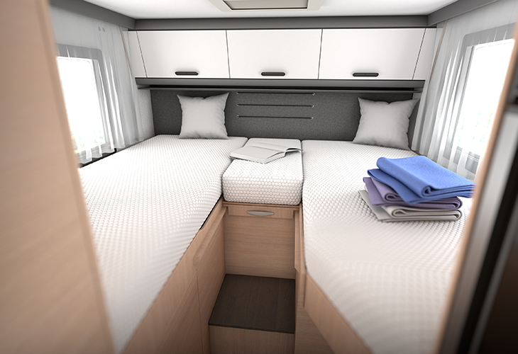 Sun Living C 70DL C-Trail bedden