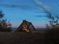 Opvallende tenten CanvasCamp Mouflon