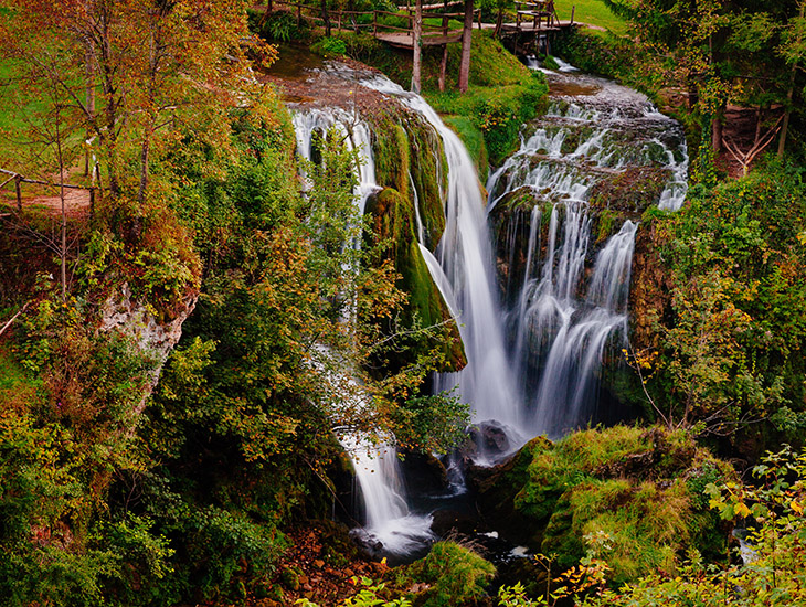 Watervallen Kroatië Rastoke