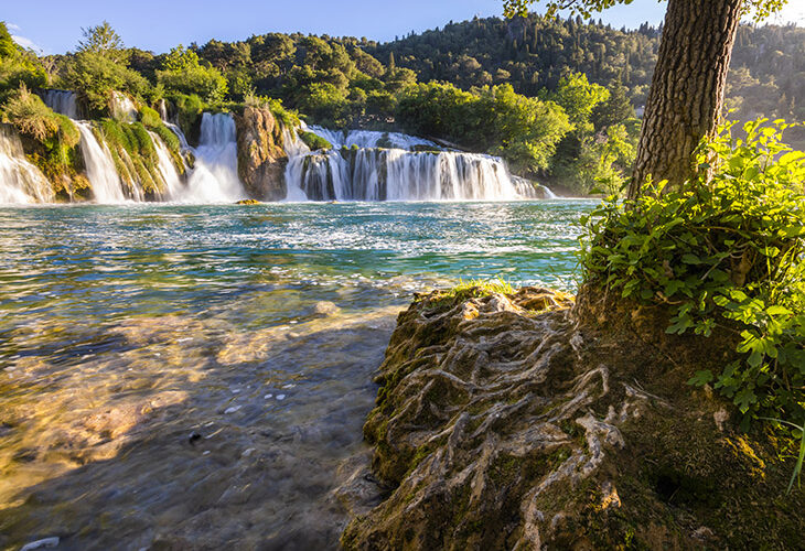 Watervallen Kroatië Skradinski Buk