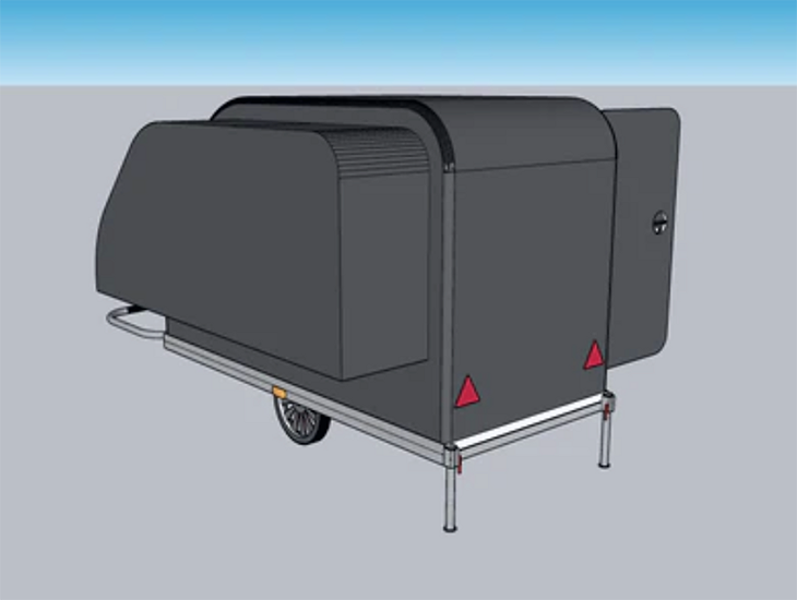 Alpencamper ECO Slide Out: fietscaravan