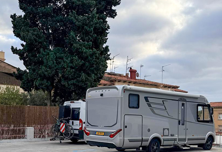 Campers parkeren Spanje