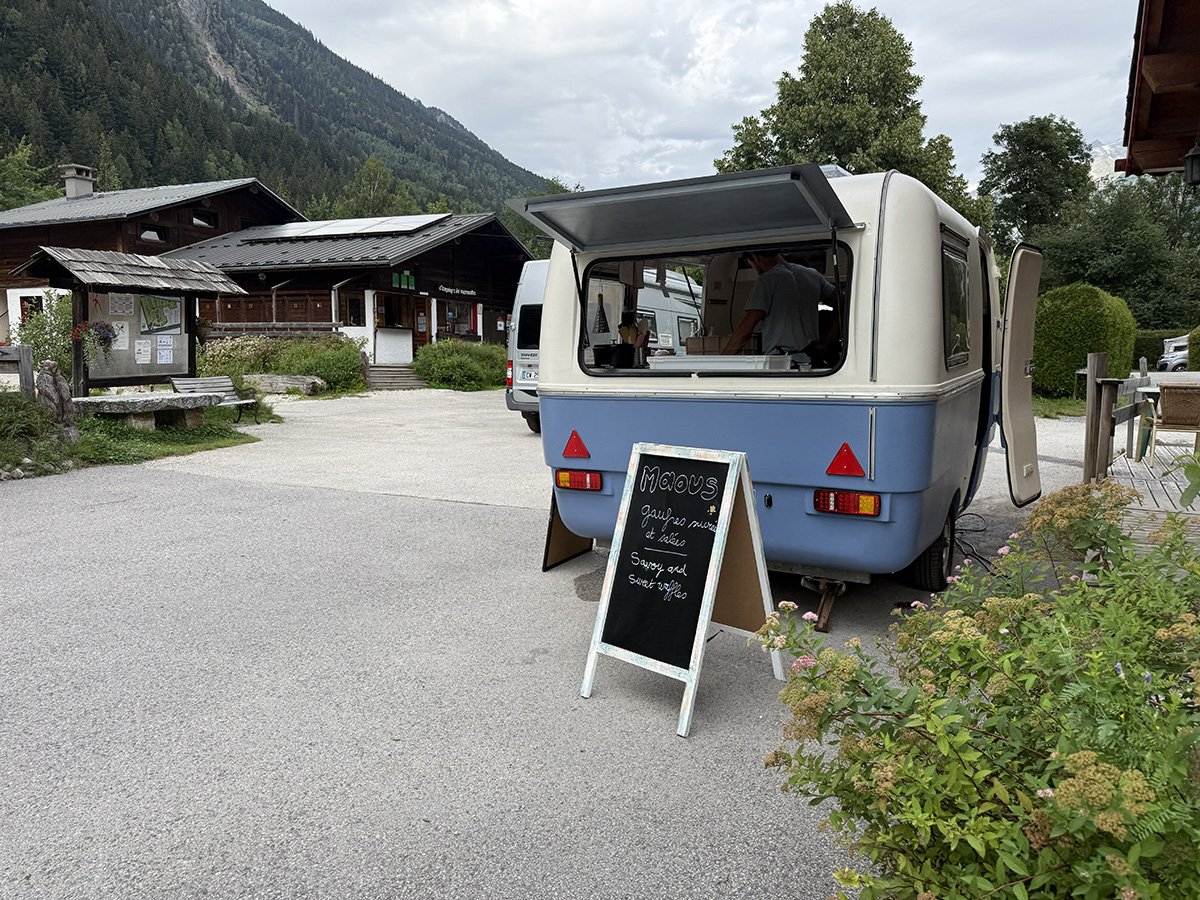 Foodtruck op camping Les Marmottes