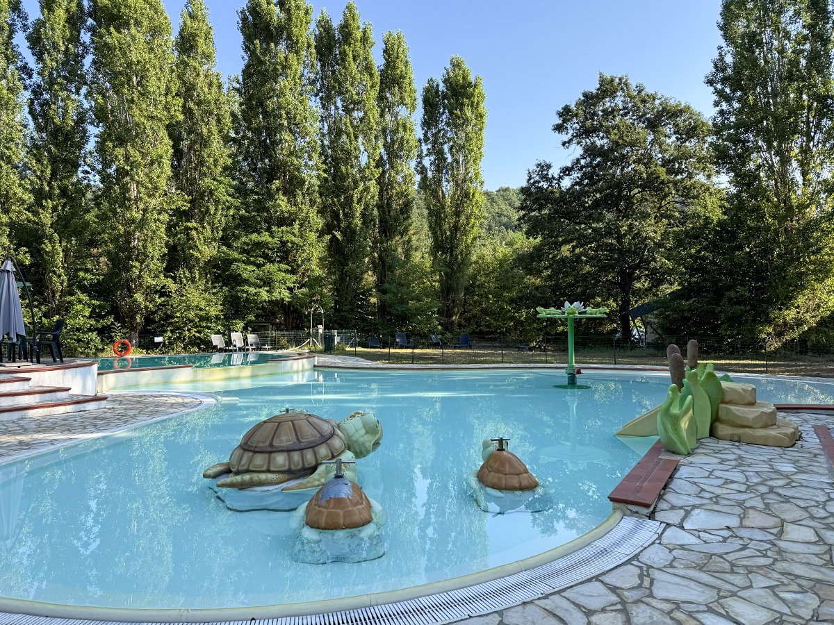 Het kinderbad van camping Tenuta Squaneto