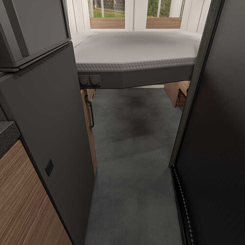Malibu relax 640 LE XR trap bed ingeklapt